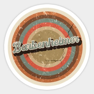 Rare Barbenheimer // Vintage Look aesthetic art Sticker